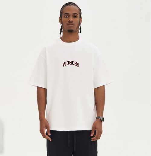 Georgia Inverted Embroidered Tee
